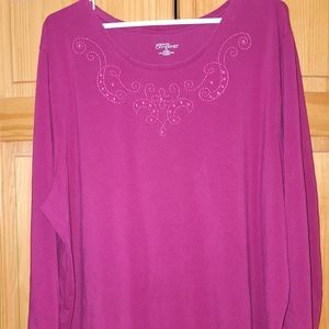 Catherines Burgundy long sleeve T-shirt!